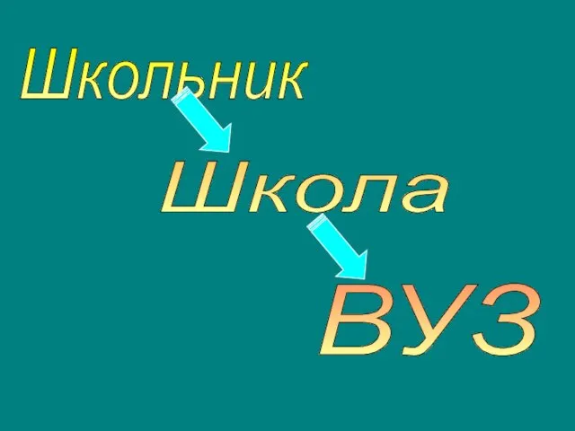 Школьник Школа ВУЗ