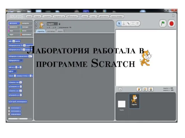Лаборатория работала в программе Scratch