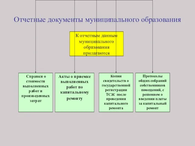 Отчетные документы муниципального образования