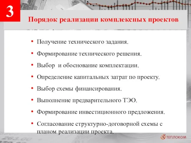 3 Порядок реализации комплексных проектов Получение технического задания. Формирование технического решения. Выбор