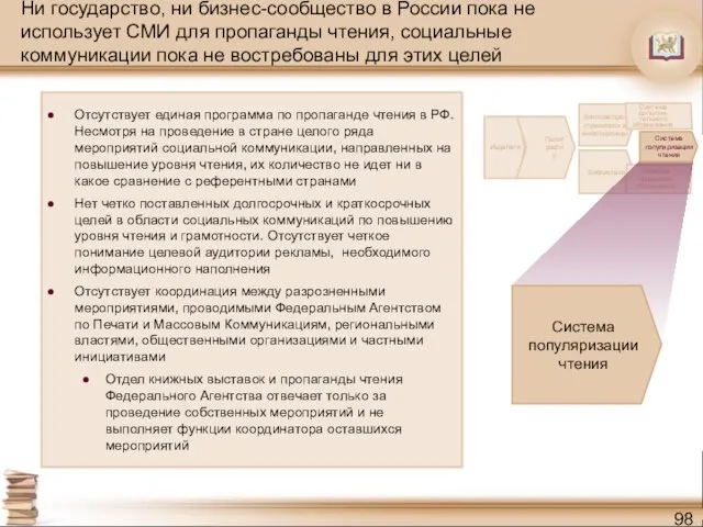 Ни государство, ни бизнес-сообщество в России пока не использует СМИ для пропаганды