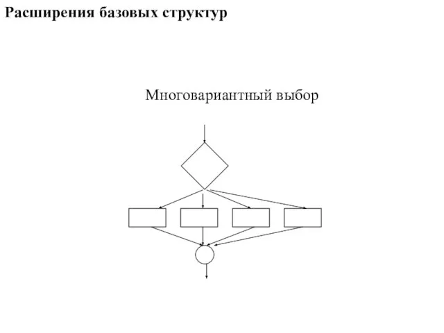 Расширения базовых структур Многовариантный выбор