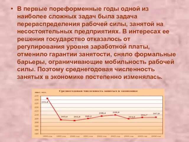 В первые пореформенные годы одной из наиболее сложных задач была задача перераспределения