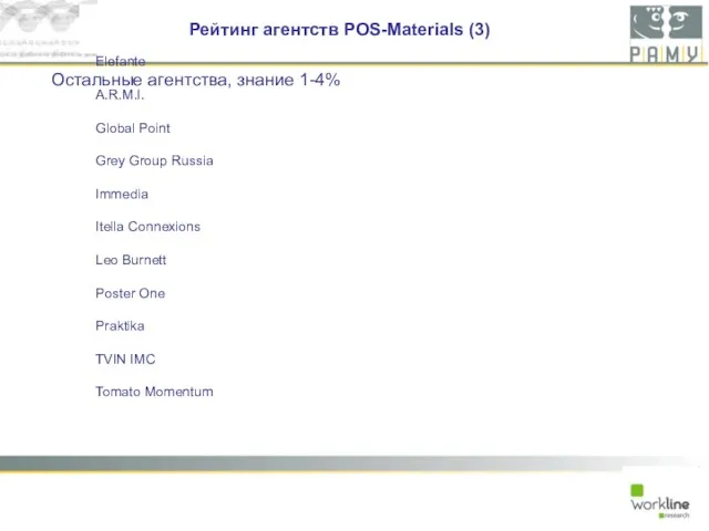 Elefante A.R.M.I. Global Point Grey Group Russia Immedia Itella Connexions Leo Burnett