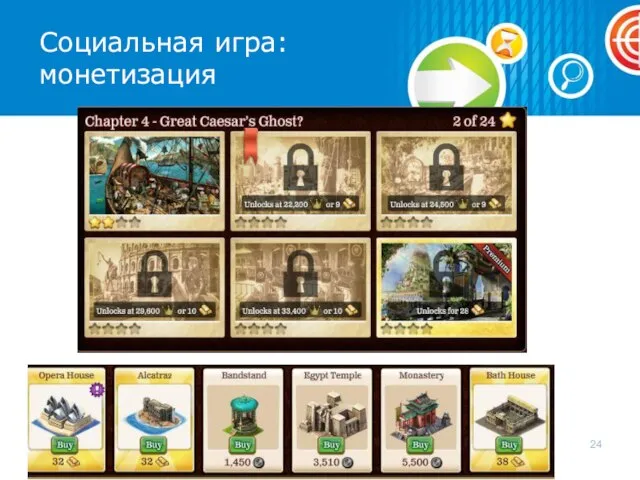 Социальная игра: монетизация