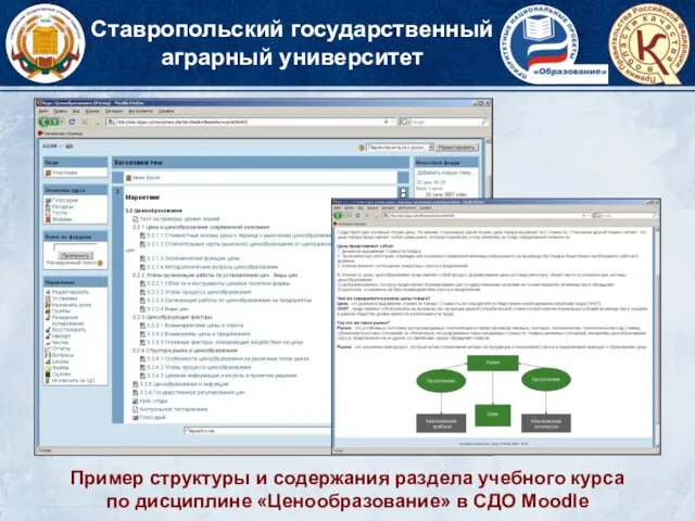 Ставропольский государственный аграрный университет Пример структуры и содержания раздела учебного курса по