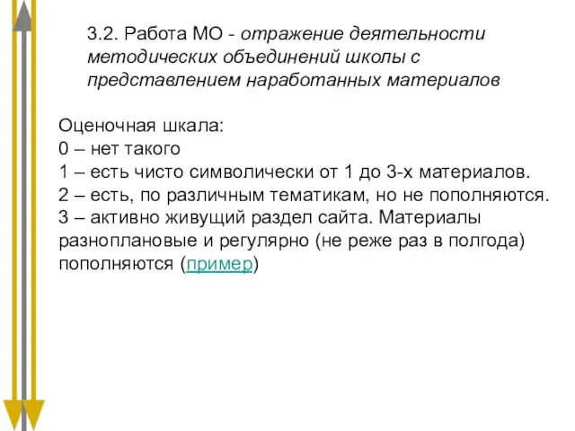 3.2. Работа МО - отражение деятельности методических объединений школы с представлением наработанных