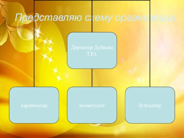 Представляю схему организации