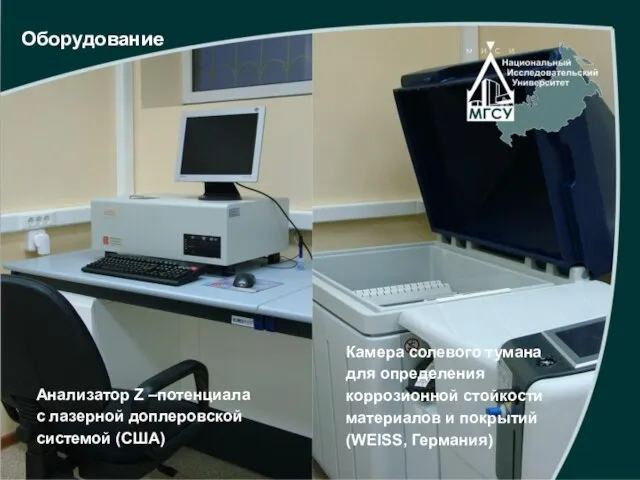 Оборудование Анализатор Z –потенциала с лазерной доплеровской системой (США) Камера солевого тумана