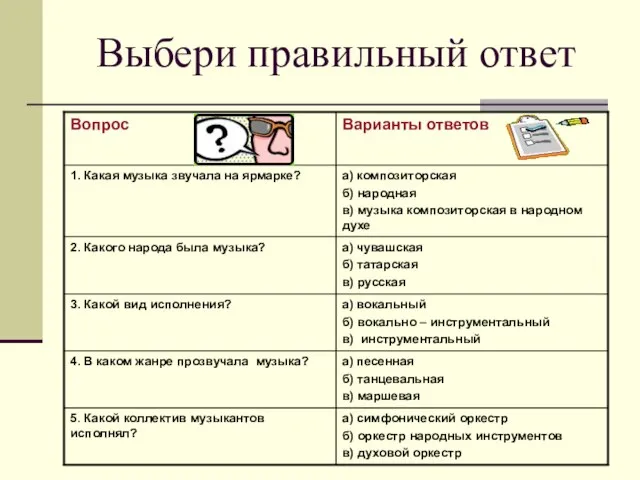 Выбери правильный ответ