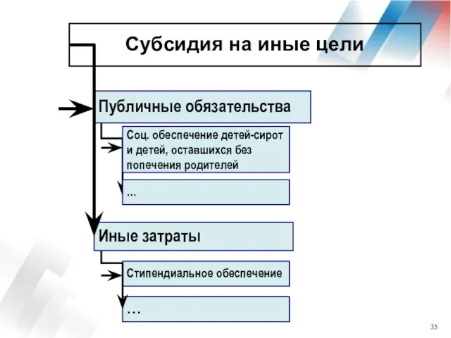 Субсидия на иные цели Стипендиальное обеспечение Публичные обязательства Иные затраты … …