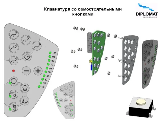 Клавиатура со самостоятельными кнопками