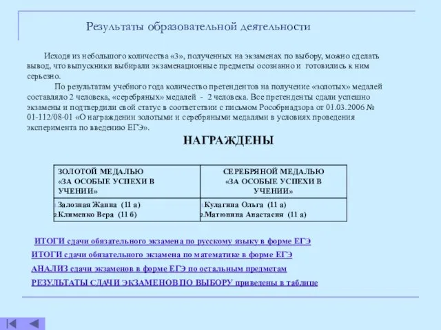 Исходя из небольшого количества «3», полученных на экзаменах по выбору, можно сделать