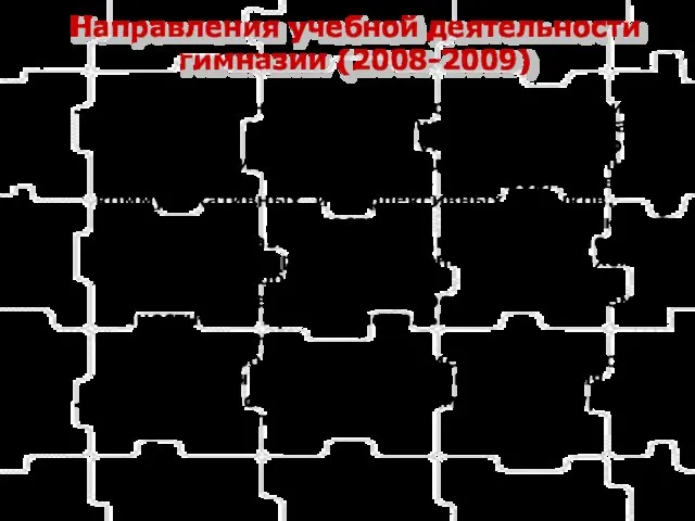 Направления учебной деятельности гимназии (2008-2009) Образовательная подготовка учащихся: повышение мотивации обучения; формирование