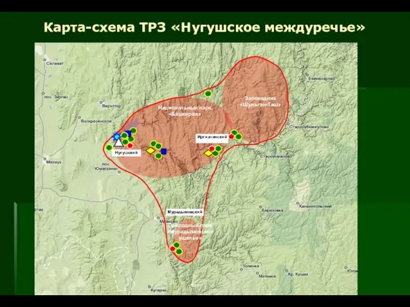 Карта-схема ТРЗ «Нугушское междуречье»