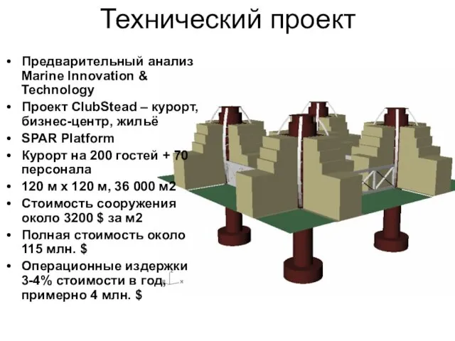 Технический проект Предварительный анализ Marine Innovation & Technology Проект ClubStead – курорт,