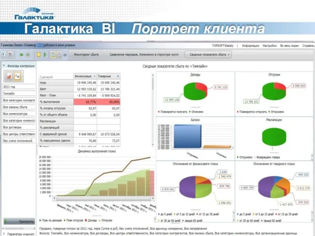 Галактика BI Портрет клиента