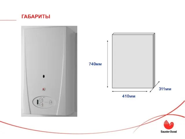 ГАБАРИТЫ 740мм 410мм 311мм