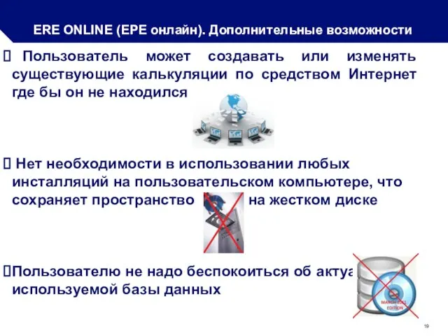 * ERE ONLINE (ЕРЕ онлайн). Дополнительные возможности Пользователь может создавать или изменять