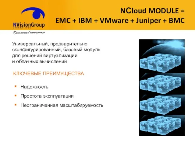 NСloud MODULE = EMC + IBM + VMware + Juniper + BMC