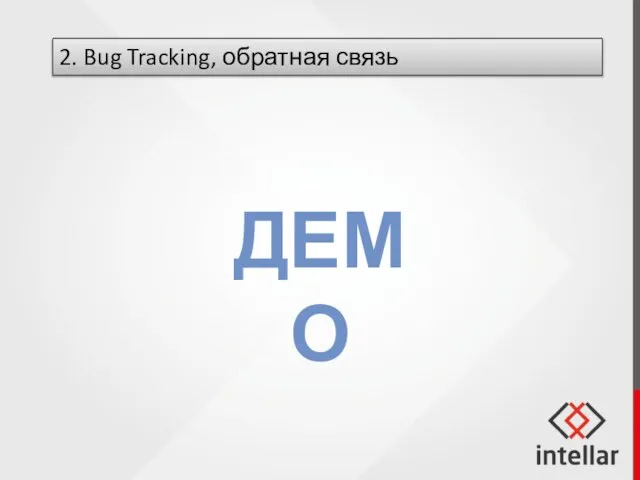 2. Bug Tracking, обратная связь ДЕМО