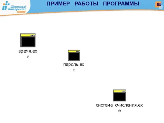 ПРИМЕР РАБОТЫ ПРОГРАММЫ