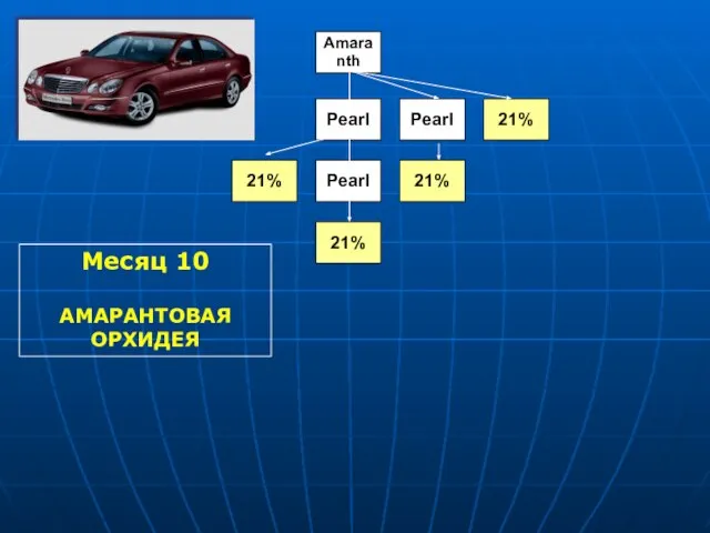 © DiamondFM June 2008 Месяц 10 АМАРАНТОВАЯ ОРХИДЕЯ Amaranth Pearl Pearl Pearl 21% 21% 21% 21%