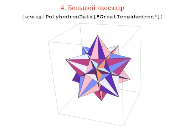 4. Большой икосаэдр (команда PolyhedronData["GreatIcosahedron"])