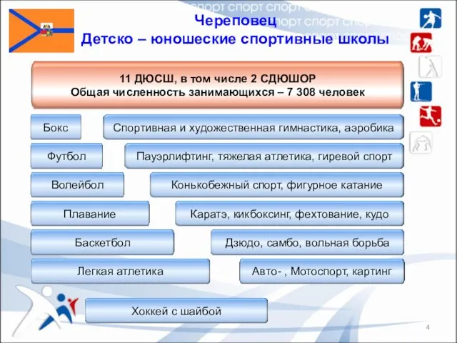 Череповец Детско – юношеские спортивные школы