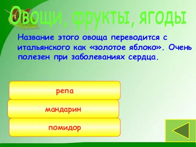 Название этого овоща переводится с итальянского как «золотое яблоко». Очень полезен при