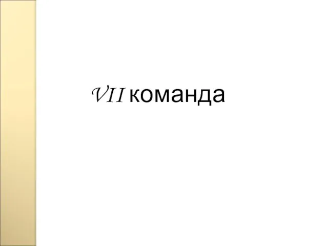 VII команда