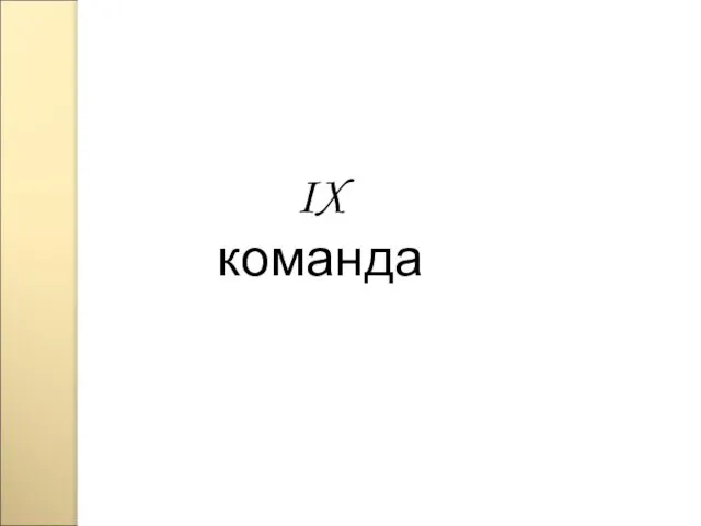 IX команда