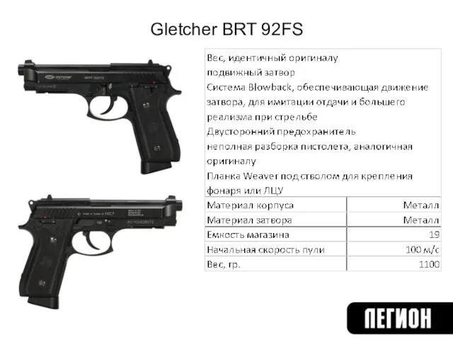 Gletcher BRT 92FS