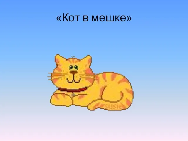 «Кот в мешке»