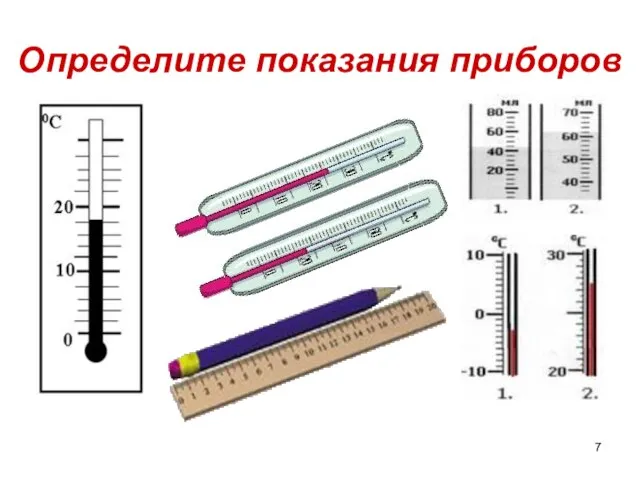 Определите показания приборов