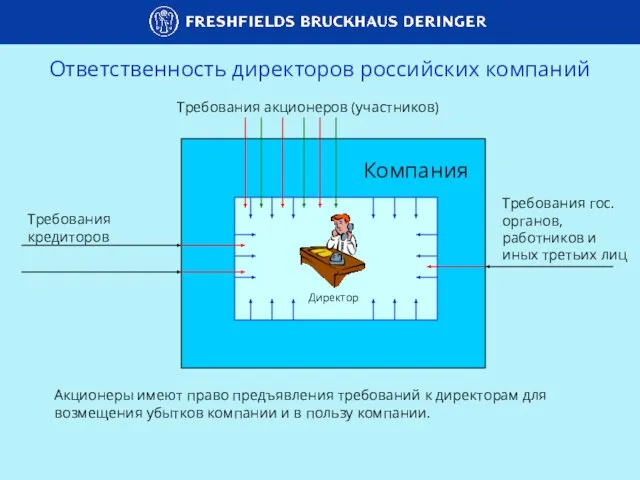 Директор Компания Требования кредиторов Требования гос.органов, работников и иных третьих лиц Требования