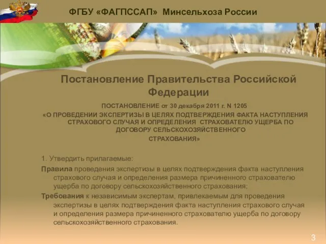 Постановление Правительства Российской Федерации ПОСТАНОВЛЕНИЕ от 30 декабря 2011 г. N 1205