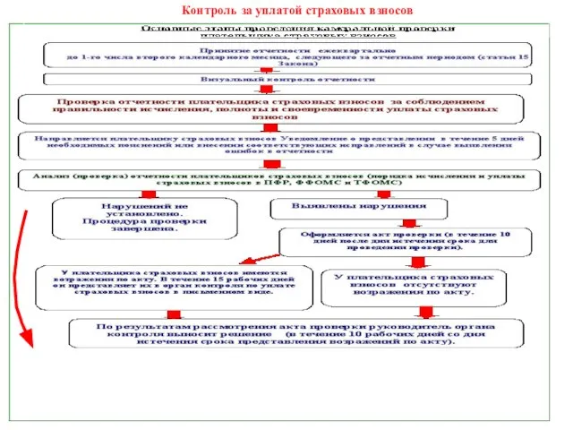 Контроль за уплатой страховых взносов