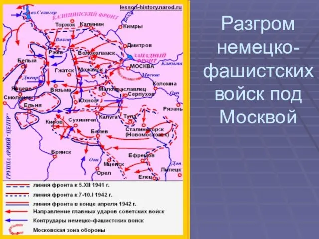 Разгром немецко-фашистских войск под Москвой