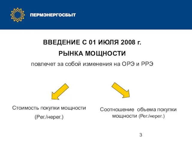 ВВЕДЕНИЕ С 01 ИЮЛЯ 2008 г. РЫНКА МОЩНОСТИ повлечет за собой изменения