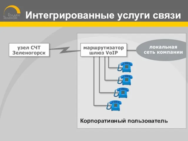 Корпоративный пользователь Интегрированные услуги связи