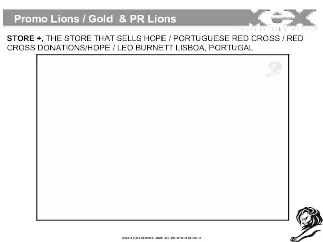 Promo Lions / Gold & PR Lions STORE +, THE STORE THAT