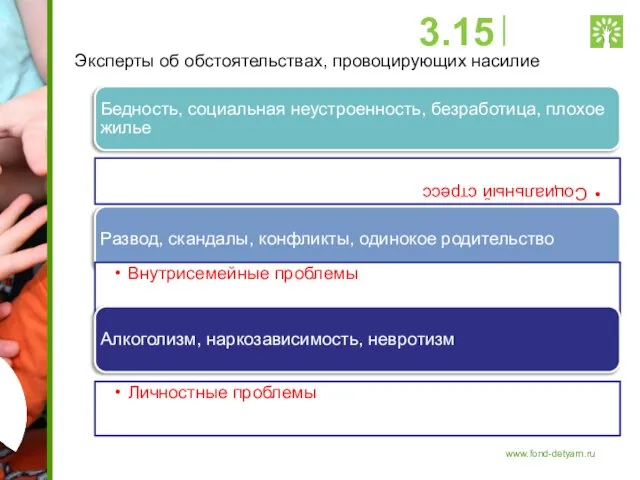 Эксперты об обстоятельствах, провоцирующих насилие 3.15 www.fond-detyam.ru