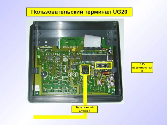 Пользовательский терминал UG20 Телефонный штеккер