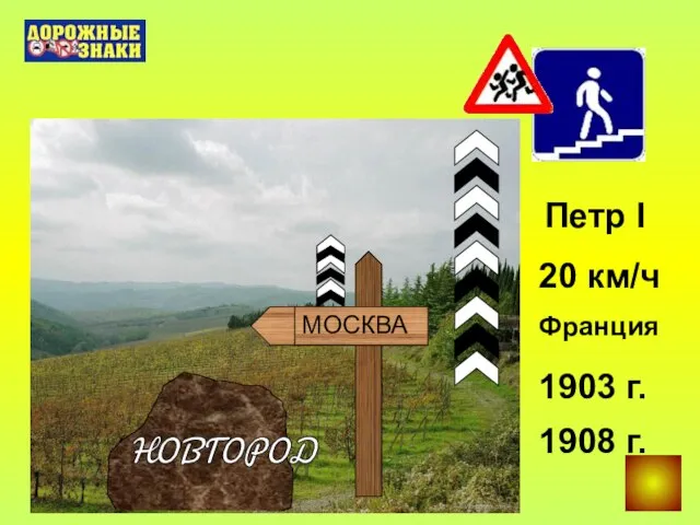 НОВГОРОД МОСКВА Петр I 20 км/ч Франция 1903 г. 1908 г.