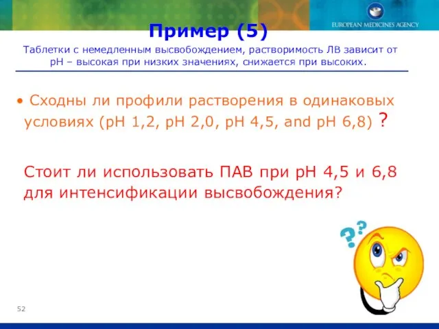 Сходны ли профили растворения в одинаковых условиях (pH 1,2, pH 2,0, pH