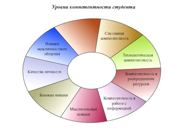 Навыки межличностного общения Системная компетентность Технологическая компетентность Компетентность в распределении ресурсов Компетентность