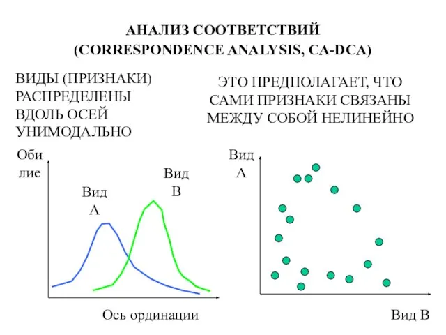 АНАЛИЗ СООТВЕТСТВИЙ (CORRESPONDENCE ANALYSIS, CA-DCA)