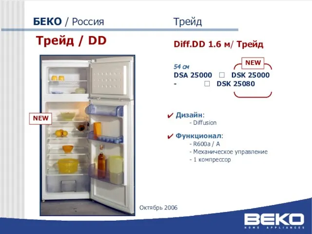 БЕКО / Россия Трейд Трейд / DD Diff.DD 1.6 м/ Трейд 54