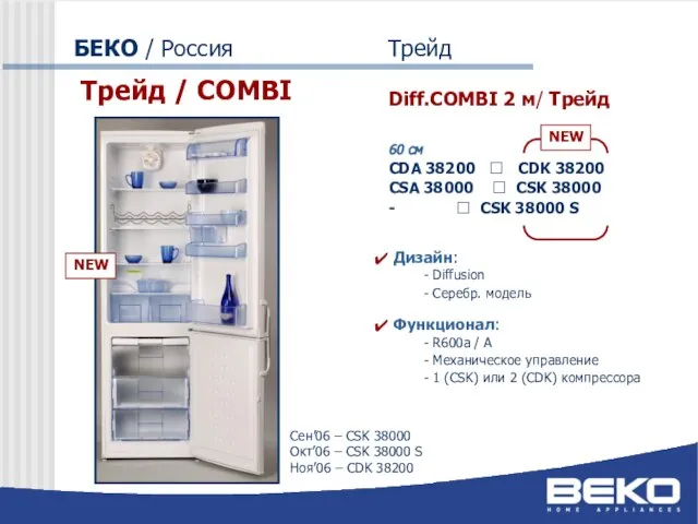 БЕКО / Россия Трейд Трейд / COMBI Diff.COMBI 2 м/ Трейд 60